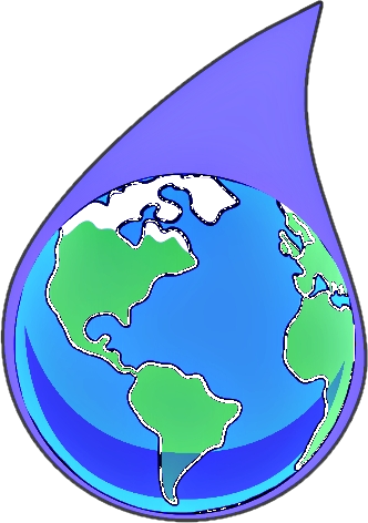 earth tear drop brand logo